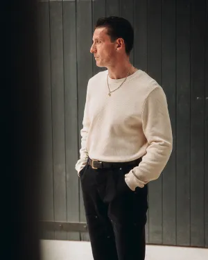 Crafted Ribbed Longsleeve - Ecru