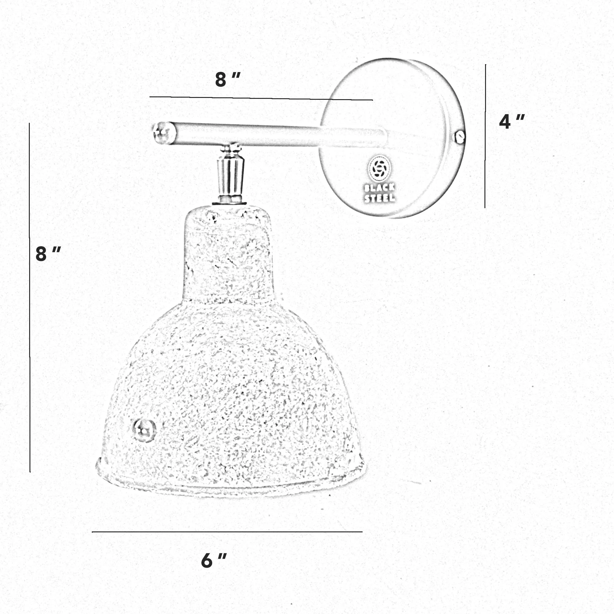 Cws102 Zolo Concrete Metal Wall Sconce