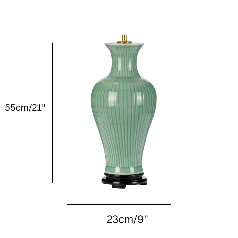 Dalian Celadon 1 Light Ceramic Table Lamp (Base Only)