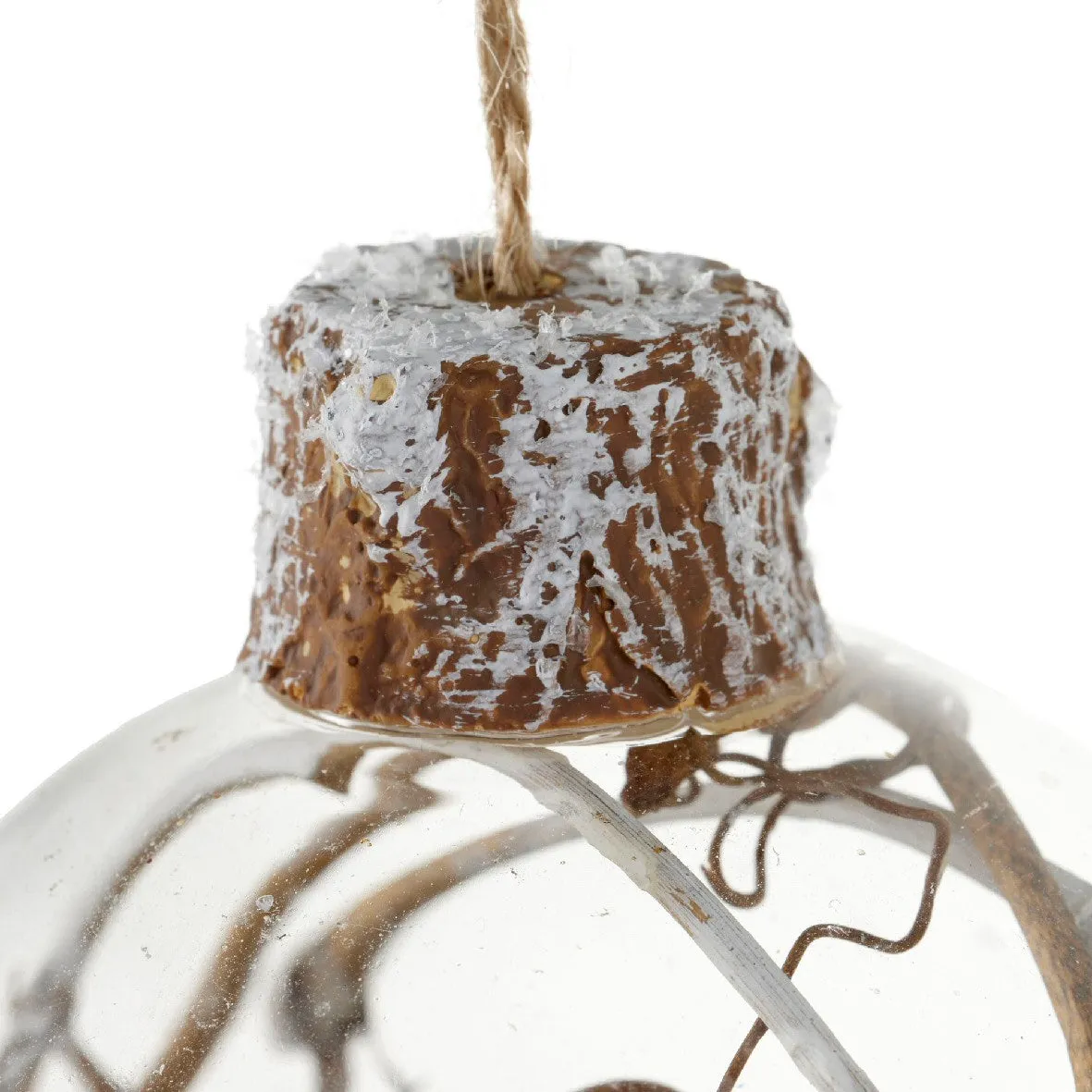 Decoris 9cm Bird in Glass Bauble (Choice of 3)