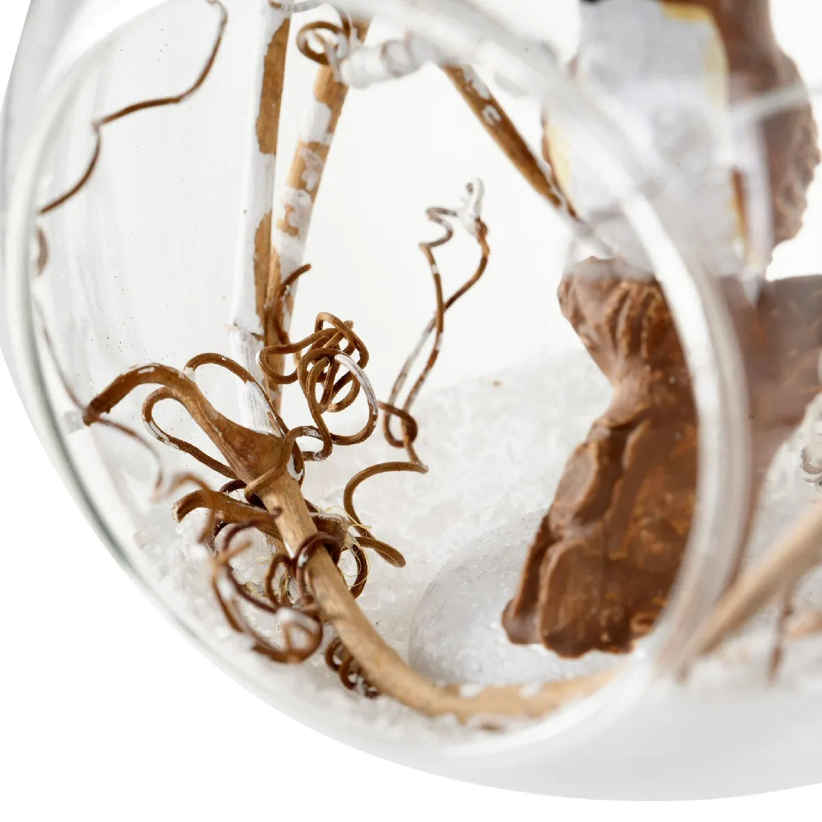 Decoris 9cm Bird in Glass Bauble (Choice of 3)