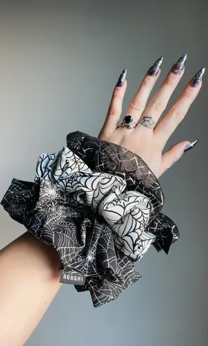 DIY Kit or Made to Order Spiderweb Scrunchies