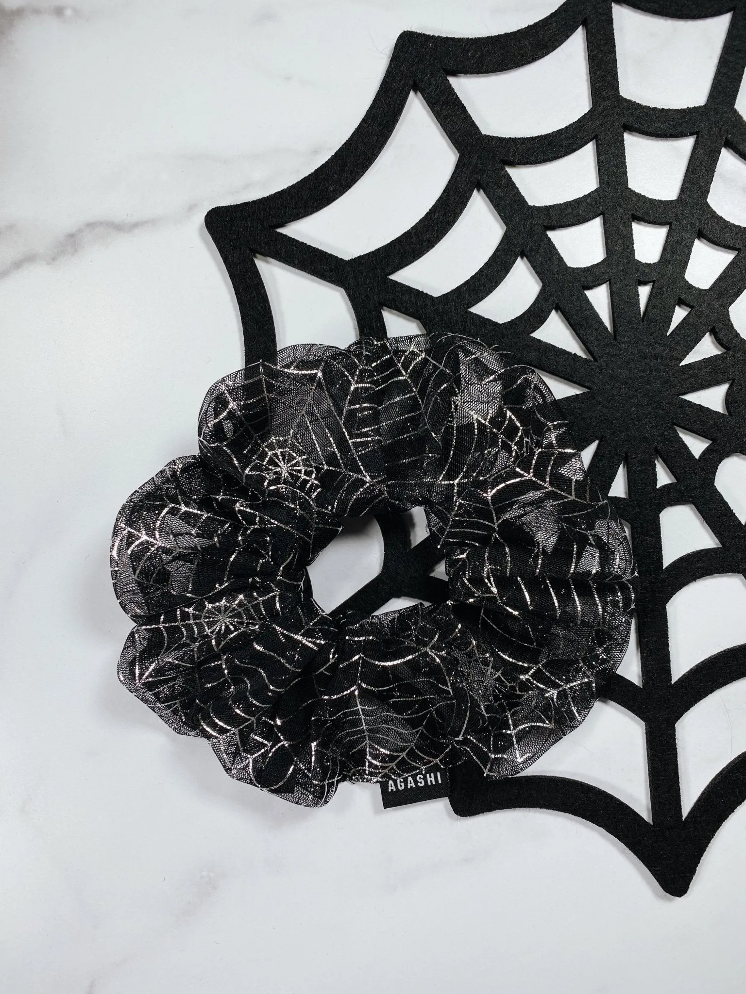 DIY Kit or Made to Order Spiderweb Scrunchies
