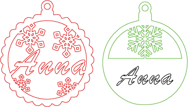 Elegant Winter Charm: Laser-Engraved Snowflake Nameplate