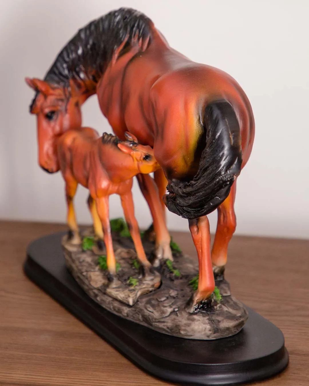 'Equine Nurturing' A Horse Feeding Figurine