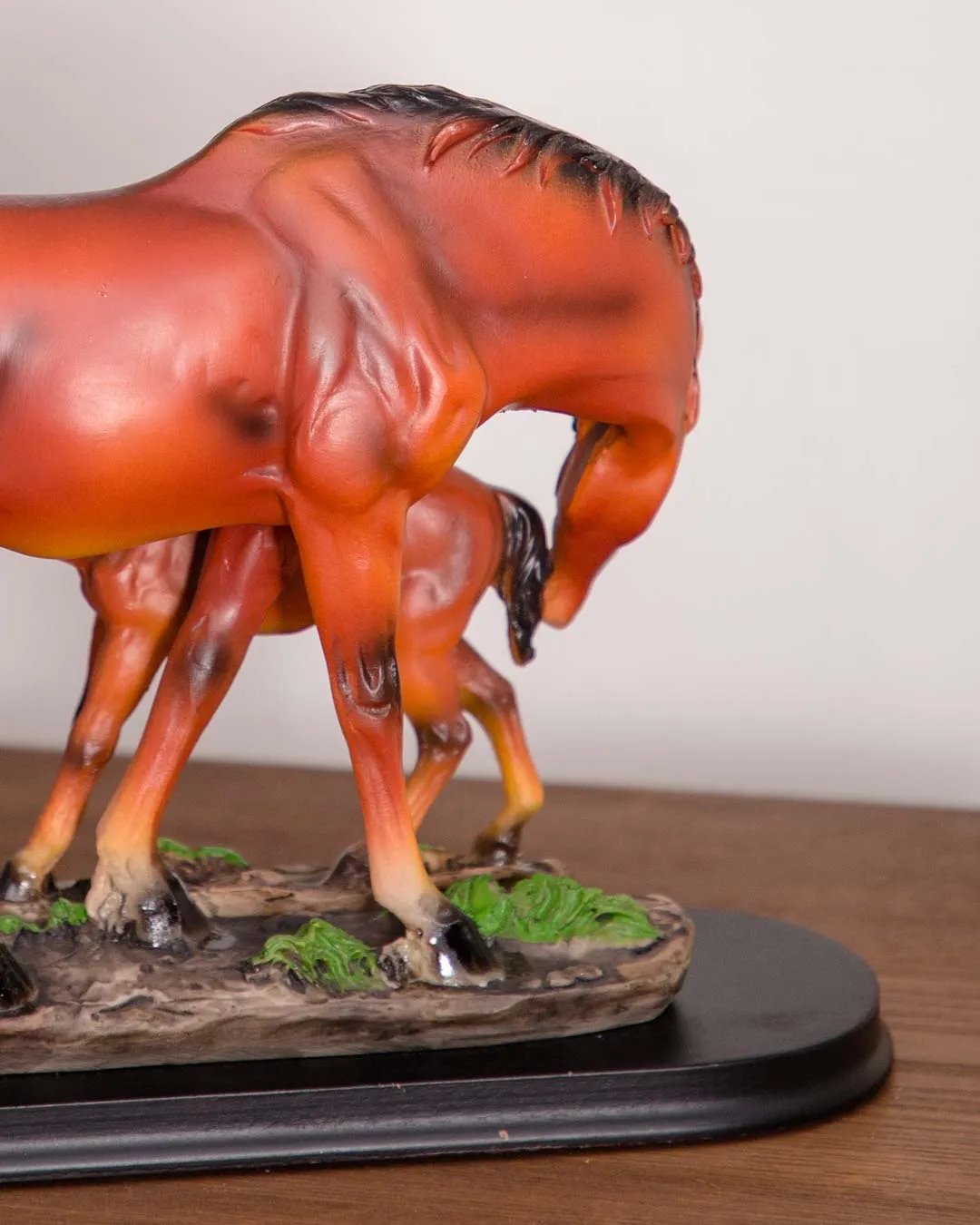 'Equine Nurturing' A Horse Feeding Figurine