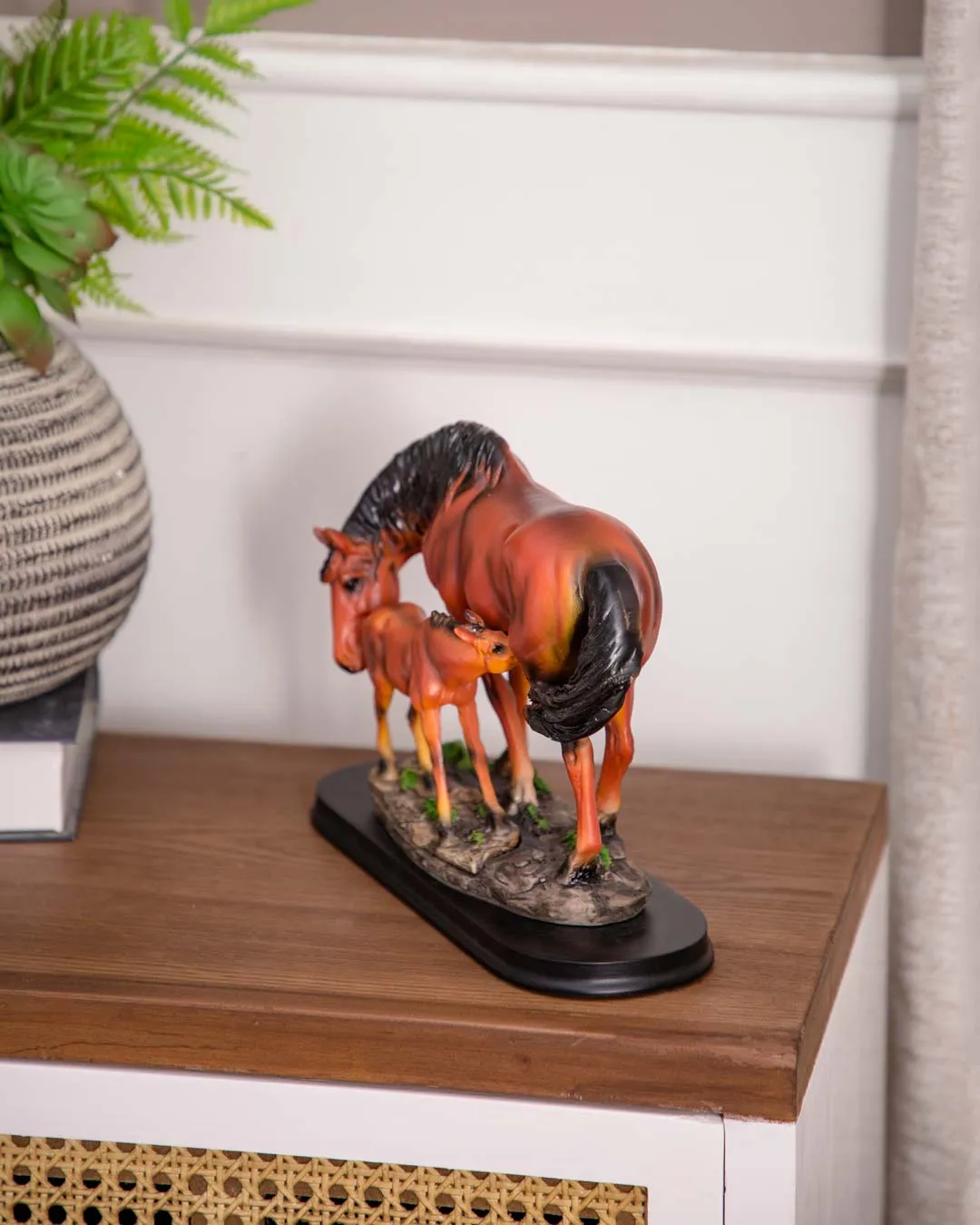 'Equine Nurturing' A Horse Feeding Figurine