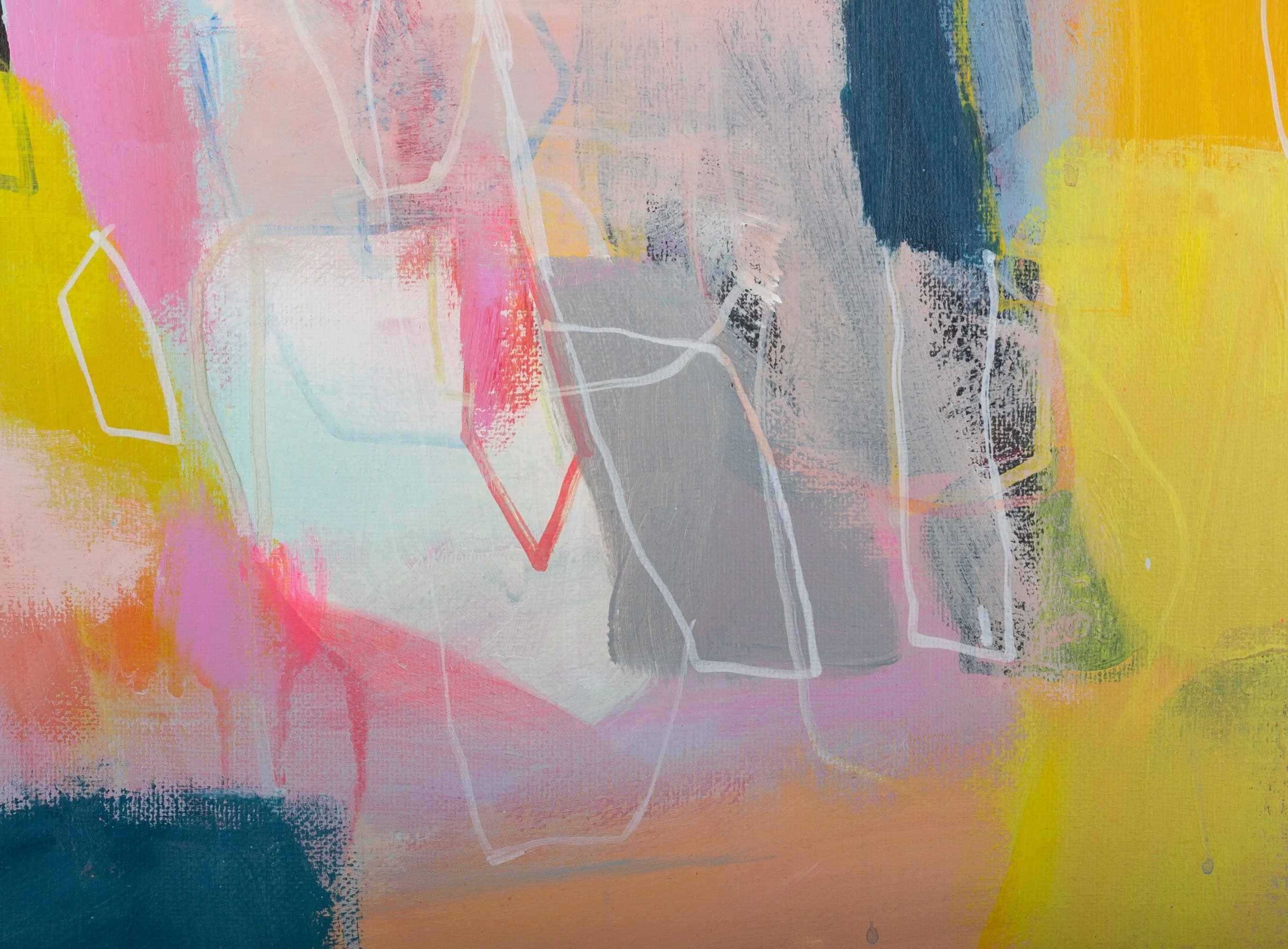 extra large colorful abstract modern wall art pop art abstract original painting by Camilo Mattis