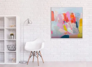 extra large colorful abstract modern wall art pop art abstract original painting by Camilo Mattis
