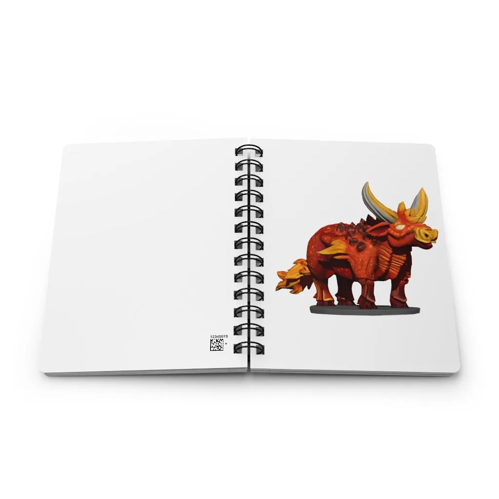 Fire Bull Spiral Bound Journal