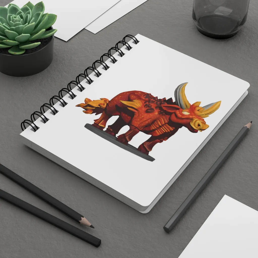 Fire Bull Spiral Bound Journal