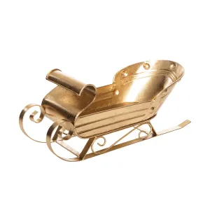 Golden Sleigh Figurine
