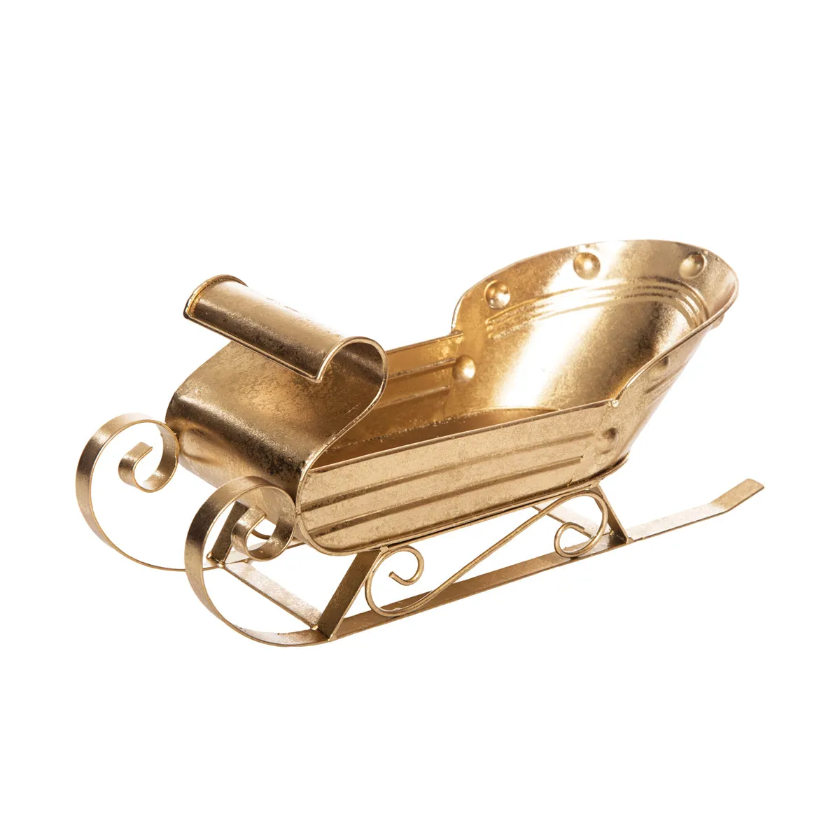 Golden Sleigh Figurine
