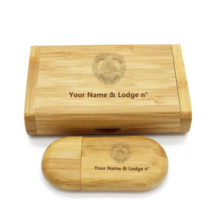 Grand Master Blue Lodge USB Flash Drives - Various Wood Colors