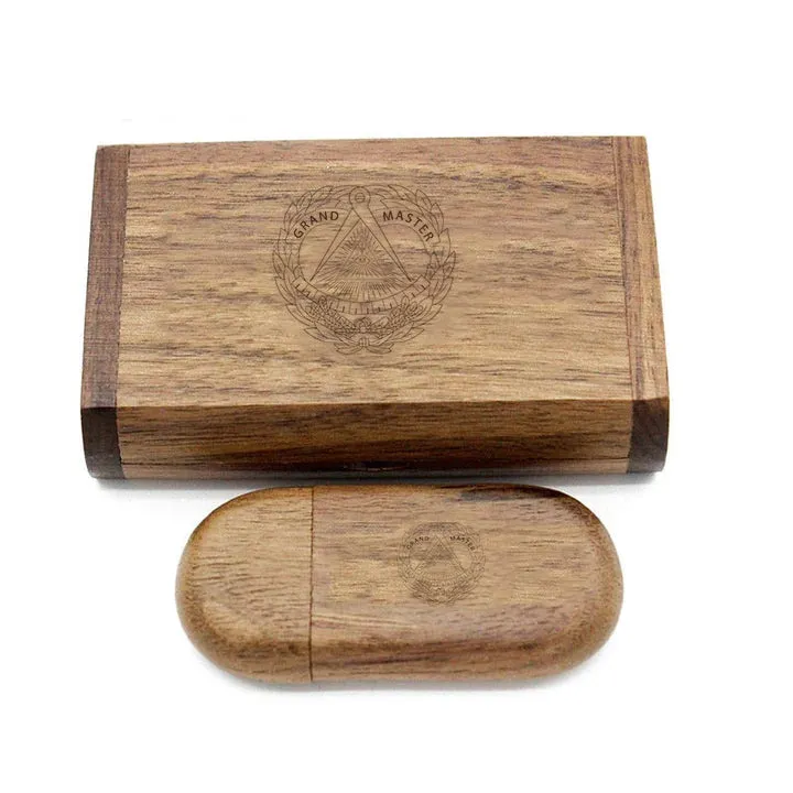 Grand Master Blue Lodge USB Flash Drives - Various Wood Colors