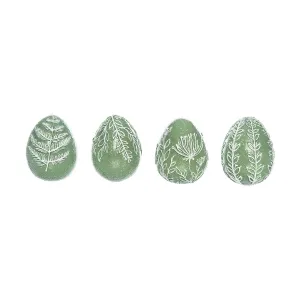 Green Egg Figurine, Set of 4