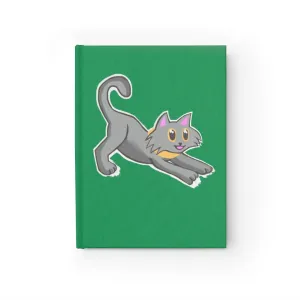 Grey Kitty Journal - Ruled Line