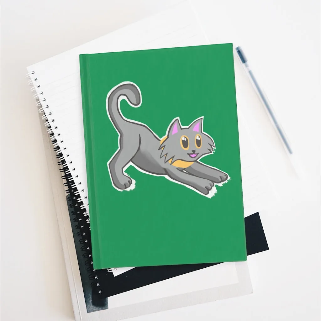 Grey Kitty Journal - Ruled Line