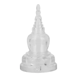 HEEPDD chedi Stupa Pagoda Statue,Acrylic Buddhism Dagoba Mascot Temple Decoration Handicraft