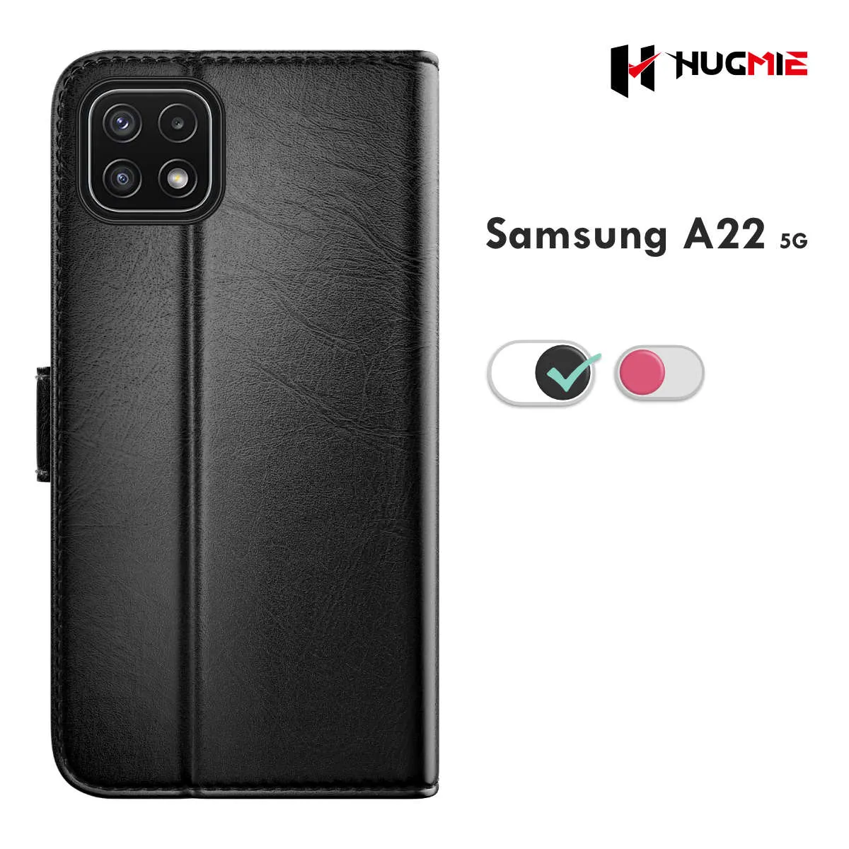 Hugmie® Classic Series Samsung A22 5G Leather Folio Case