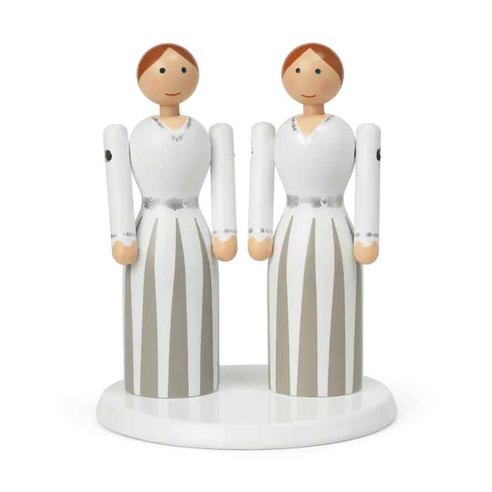 Kay Bojesen Mini Bride & Bride Set with Platform