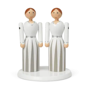Kay Bojesen Mini Bride & Bride Set with Platform