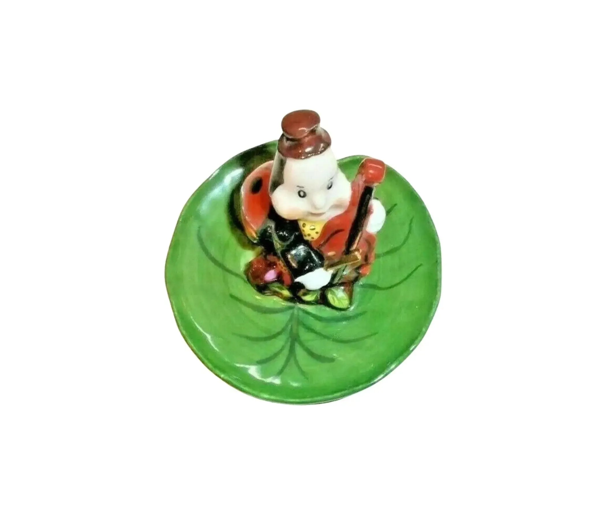 Ladybug on Leaf playing cello