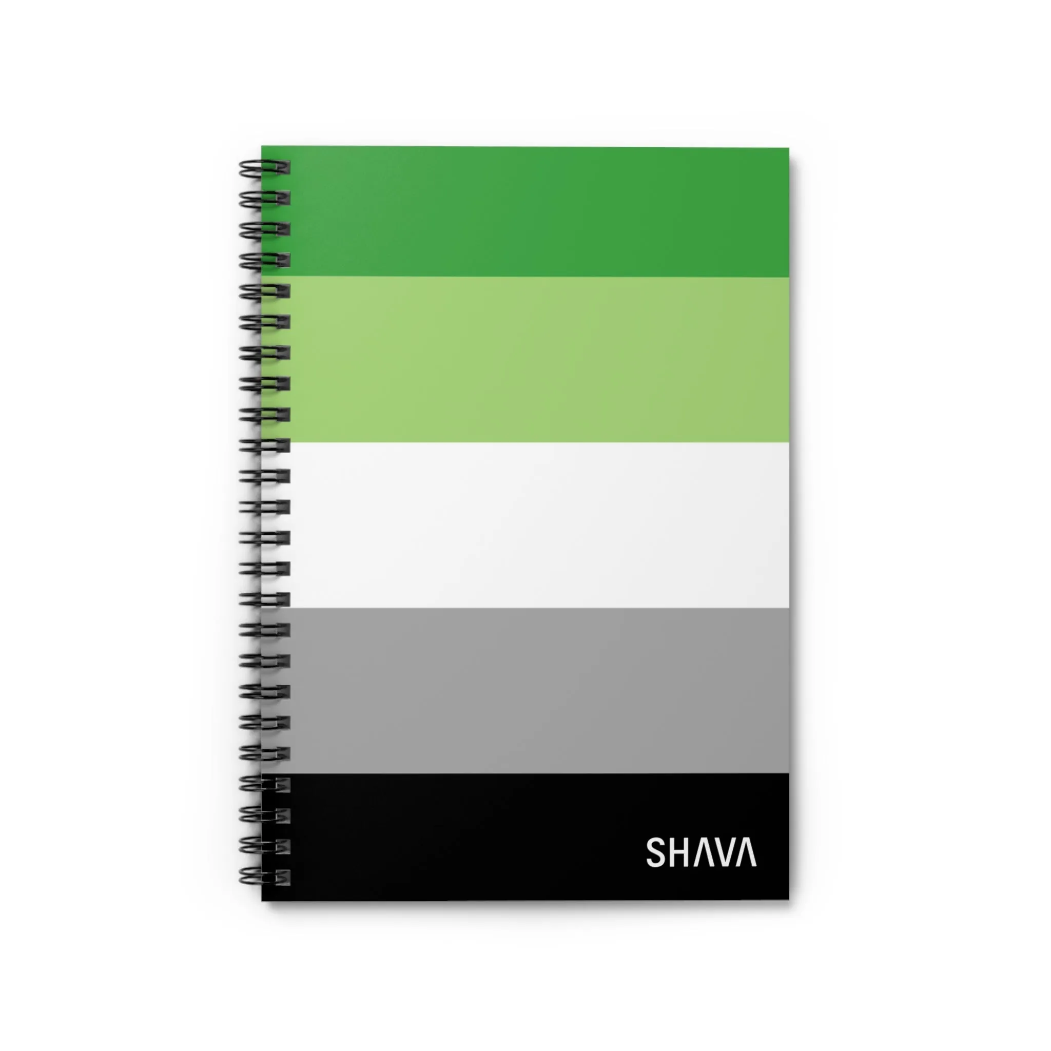 LGBTQ Spiral Notebook - Ruled Line - Aromantic Flag