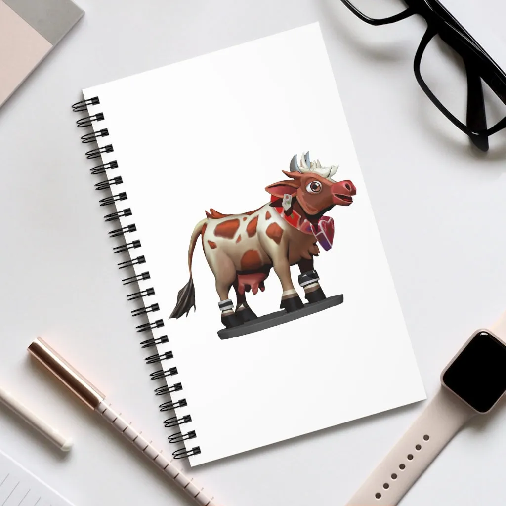 Light Brown Cow Spiral Journal (EU)