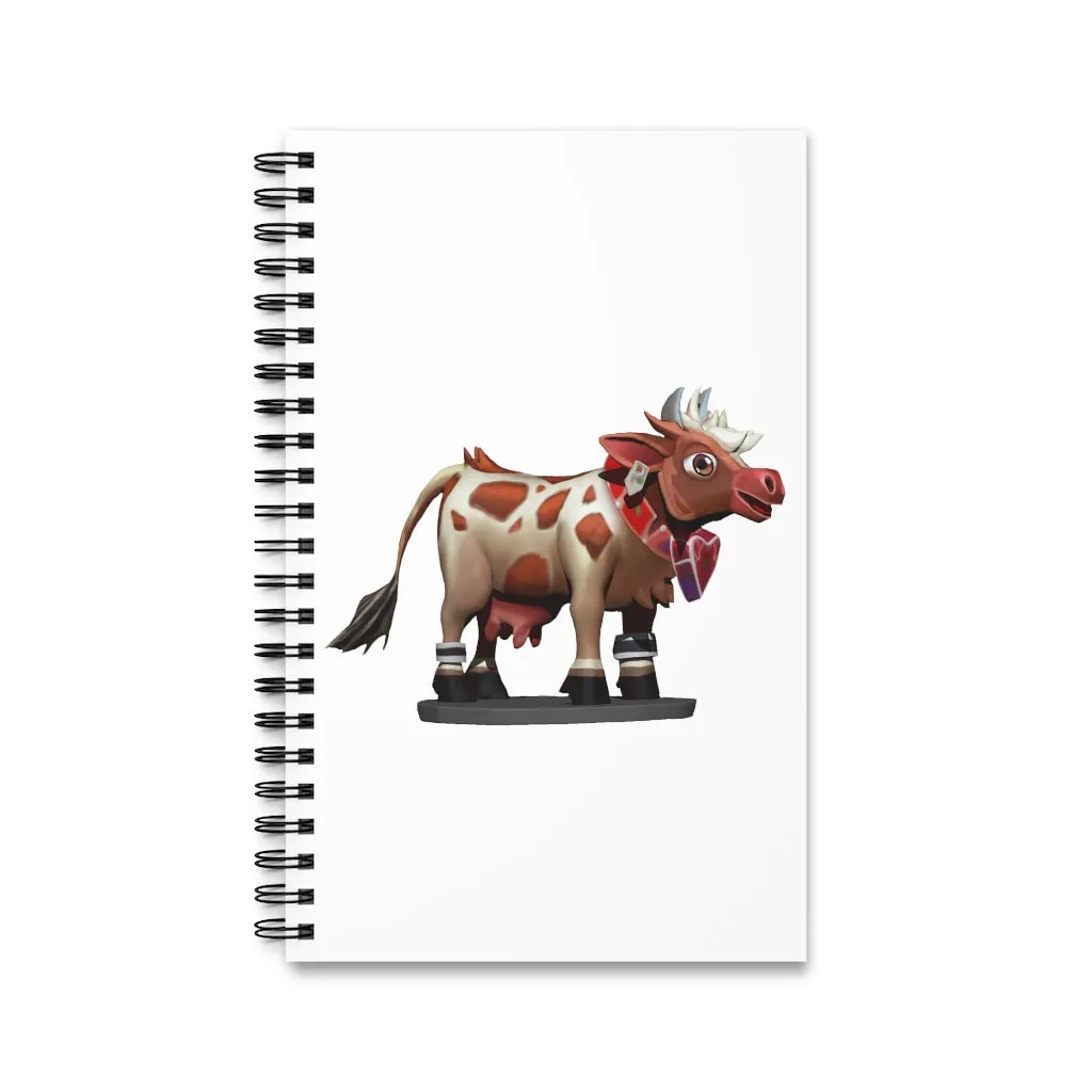 Light Brown Cow Spiral Journal (EU)