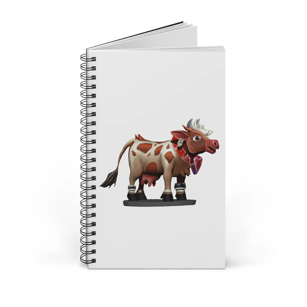 Light Brown Cow Spiral Journal (EU)
