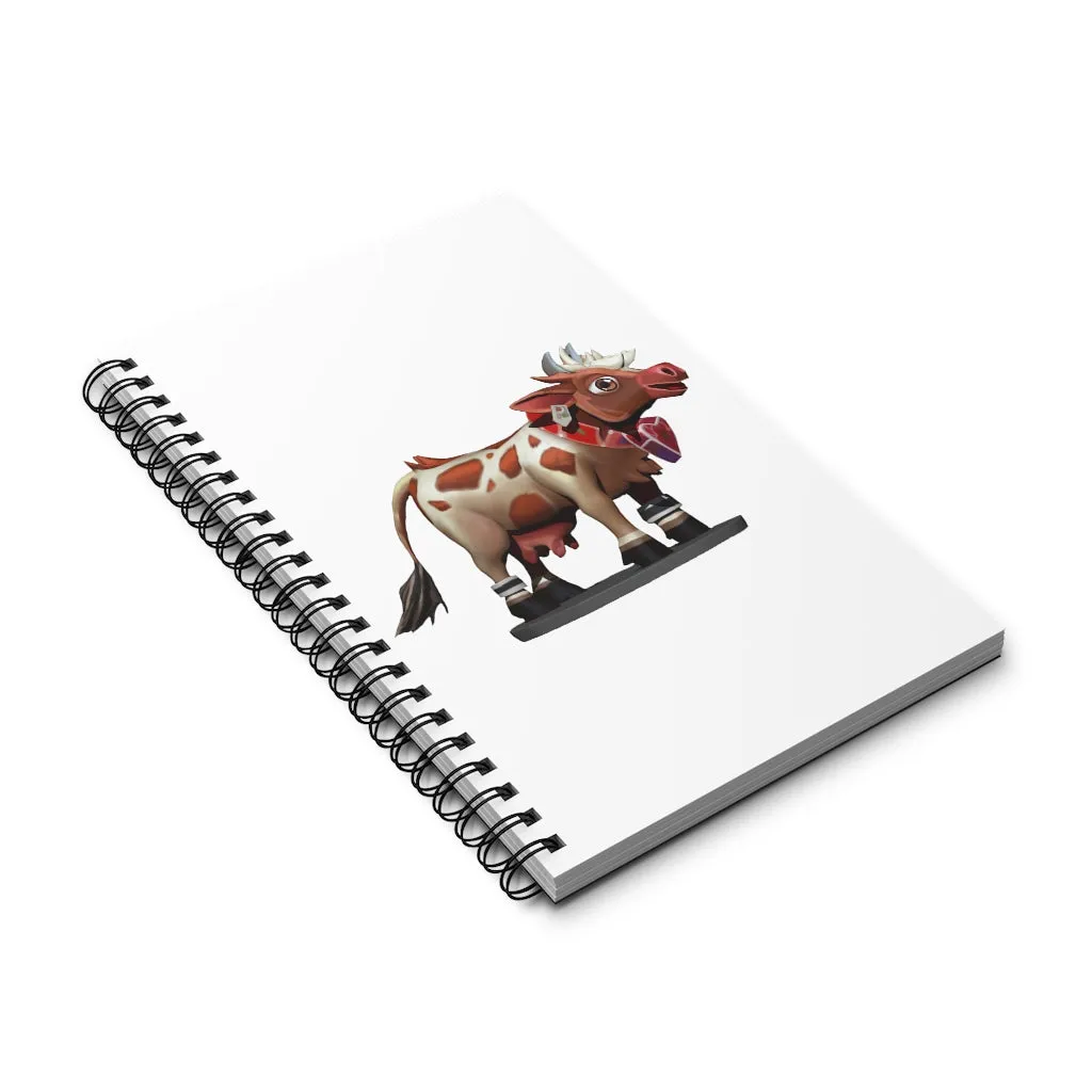 Light Brown Cow Spiral Journal (EU)