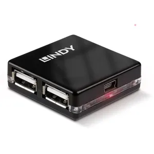 Lindy 4 Port Usb 2.0 Mini Hub - Hub - 4 Ports