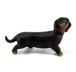 Miniature Black & Tan Dachshund Cake Topper