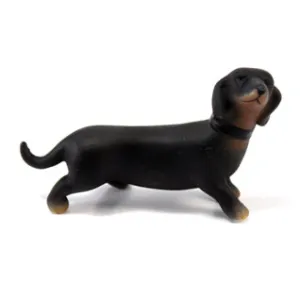 Miniature Black & Tan Dachshund Cake Topper