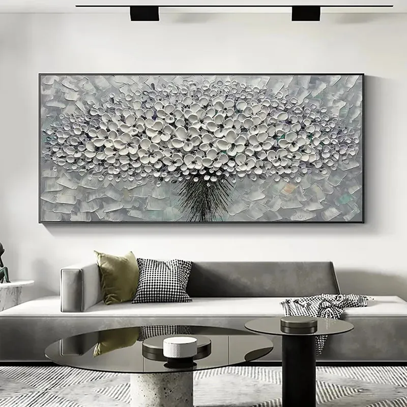 Modern Abstract Flower Tree Wall Art Fine Art Canvas Prints Large Sizes Pictures For Living Room Bedroom Home Office Art Decor
