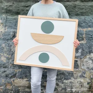 Modern Abstract Shape Wooden Art