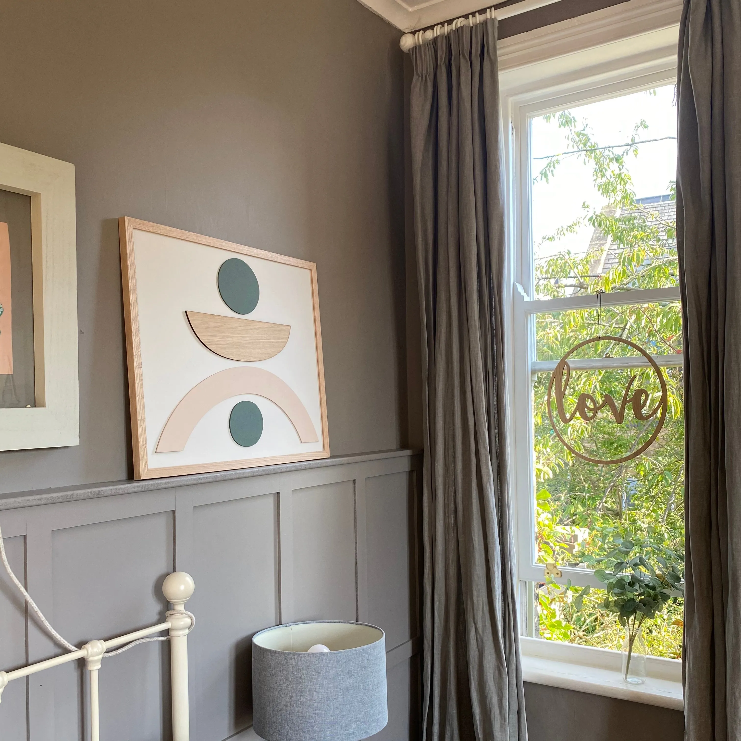 Modern Abstract Shape Wooden Art