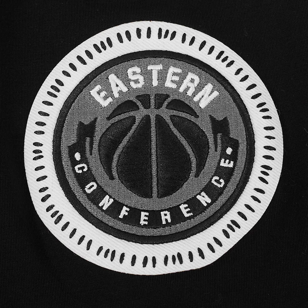 NBA BROOKLYN NETS DIY PICK STITCH MEN'S SINGLE JERSEY TEE (BLACK)