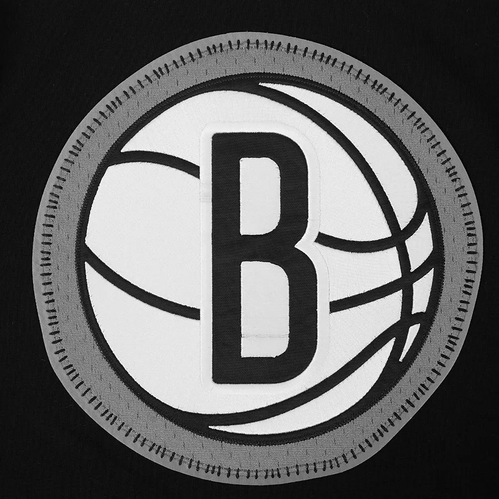 NBA BROOKLYN NETS DIY PICK STITCH MEN'S SINGLE JERSEY TEE (BLACK)