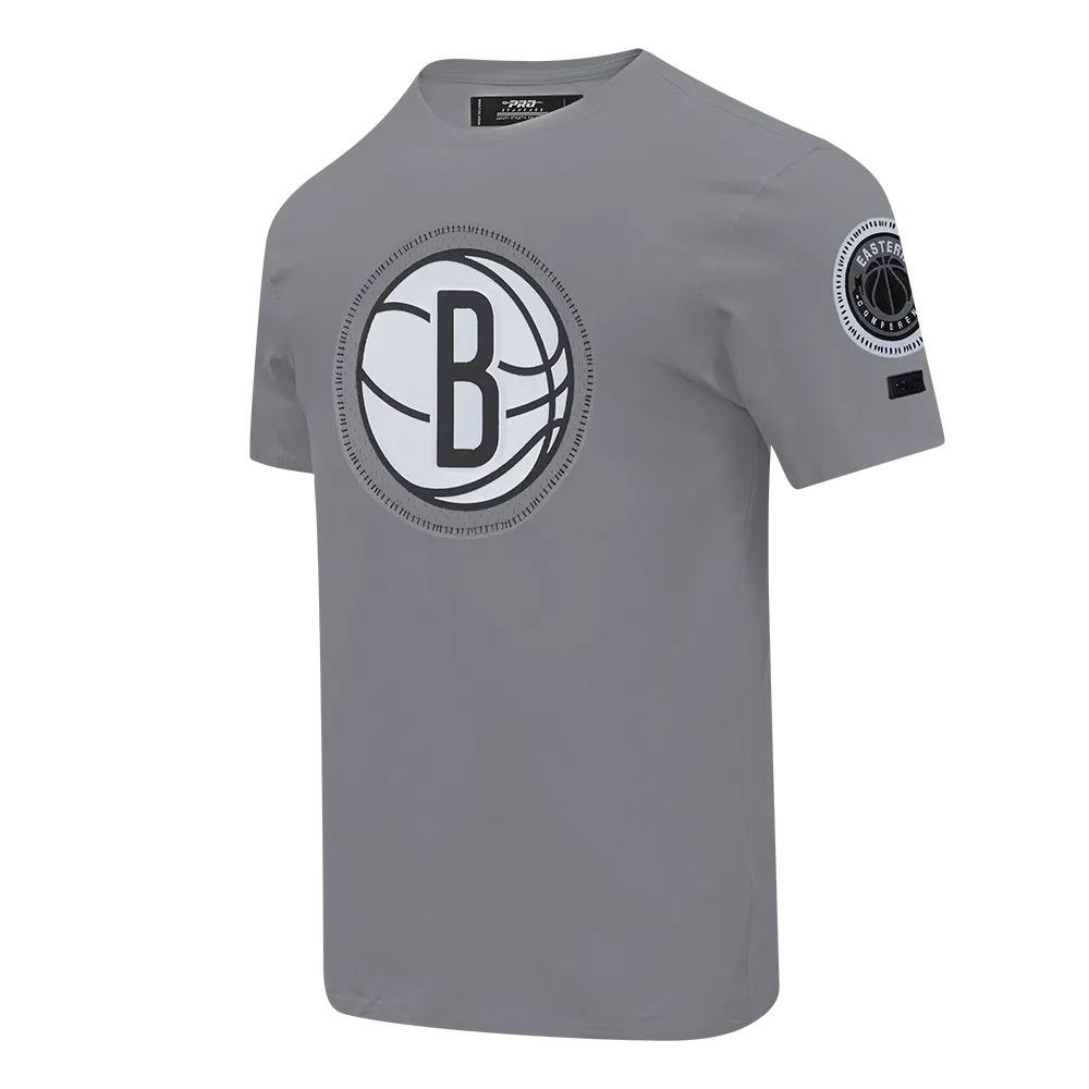 NBA BROOKLYN NETS DIY PICK STITCH MEN'S SINGLE JERSEY TEE (GRAY)