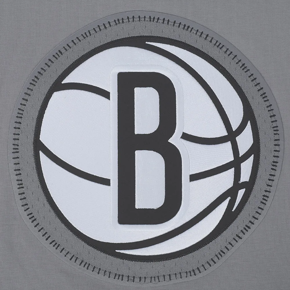 NBA BROOKLYN NETS DIY PICK STITCH MEN'S SINGLE JERSEY TEE (GRAY)
