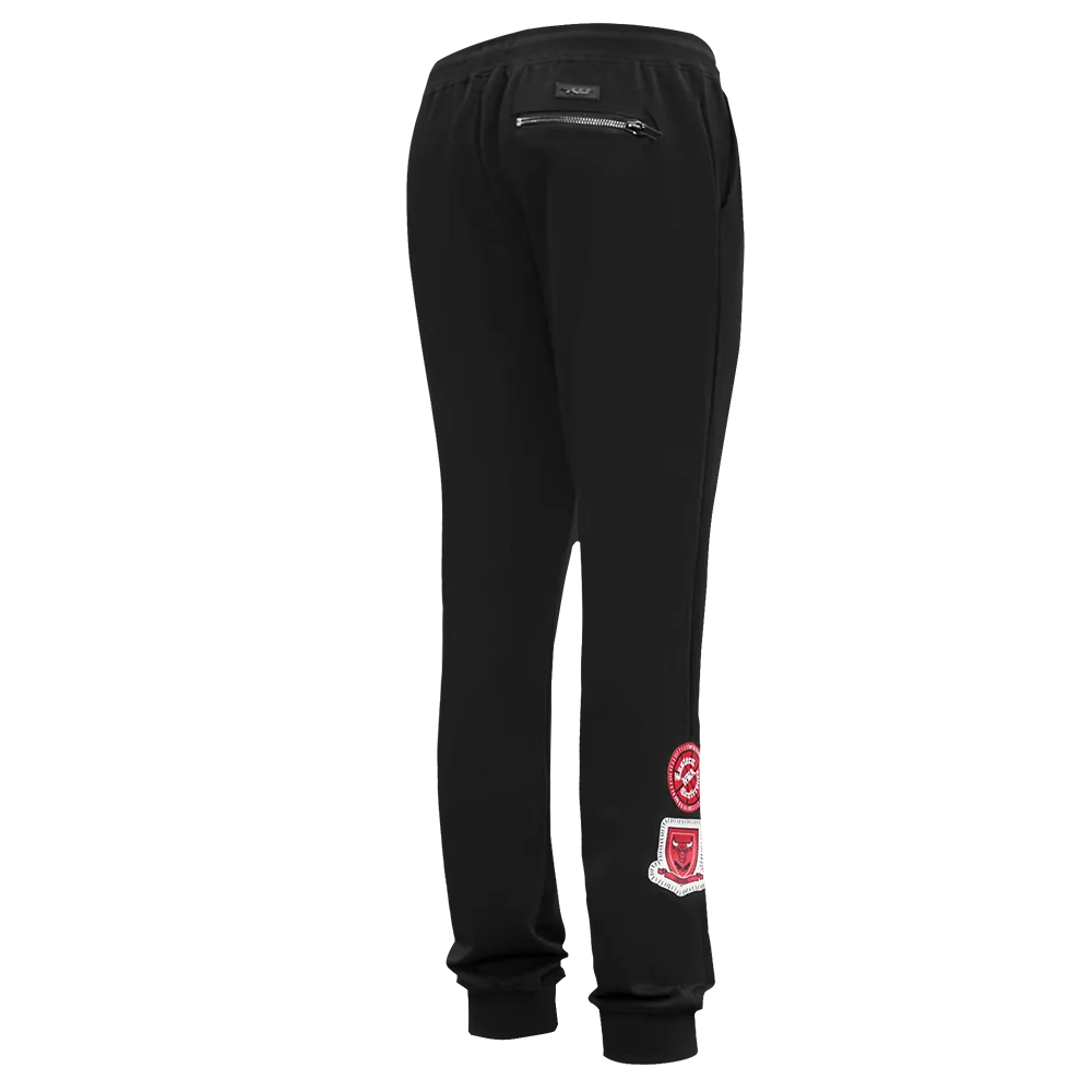 NBA CHICAGO BULLS DIY PICK STITCH MEN'S DOUBLE KNIT JOGGER (BLACK)