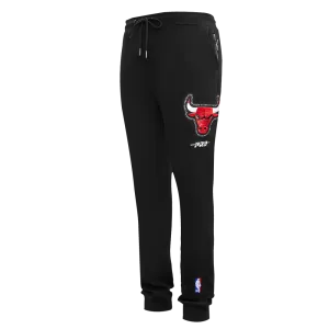 NBA CHICAGO BULLS DIY PICK STITCH MEN'S DOUBLE KNIT JOGGER (BLACK)