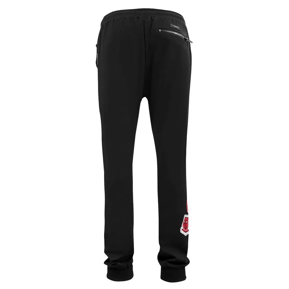 NBA CHICAGO BULLS DIY PICK STITCH MEN'S DOUBLE KNIT JOGGER (BLACK)