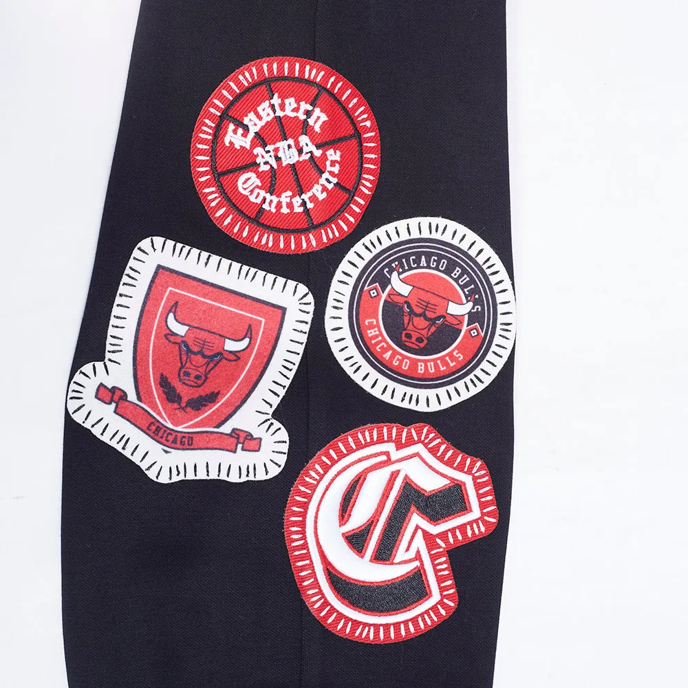 NBA CHICAGO BULLS DIY PICK STITCH MEN'S DOUBLE KNIT JOGGER (BLACK)