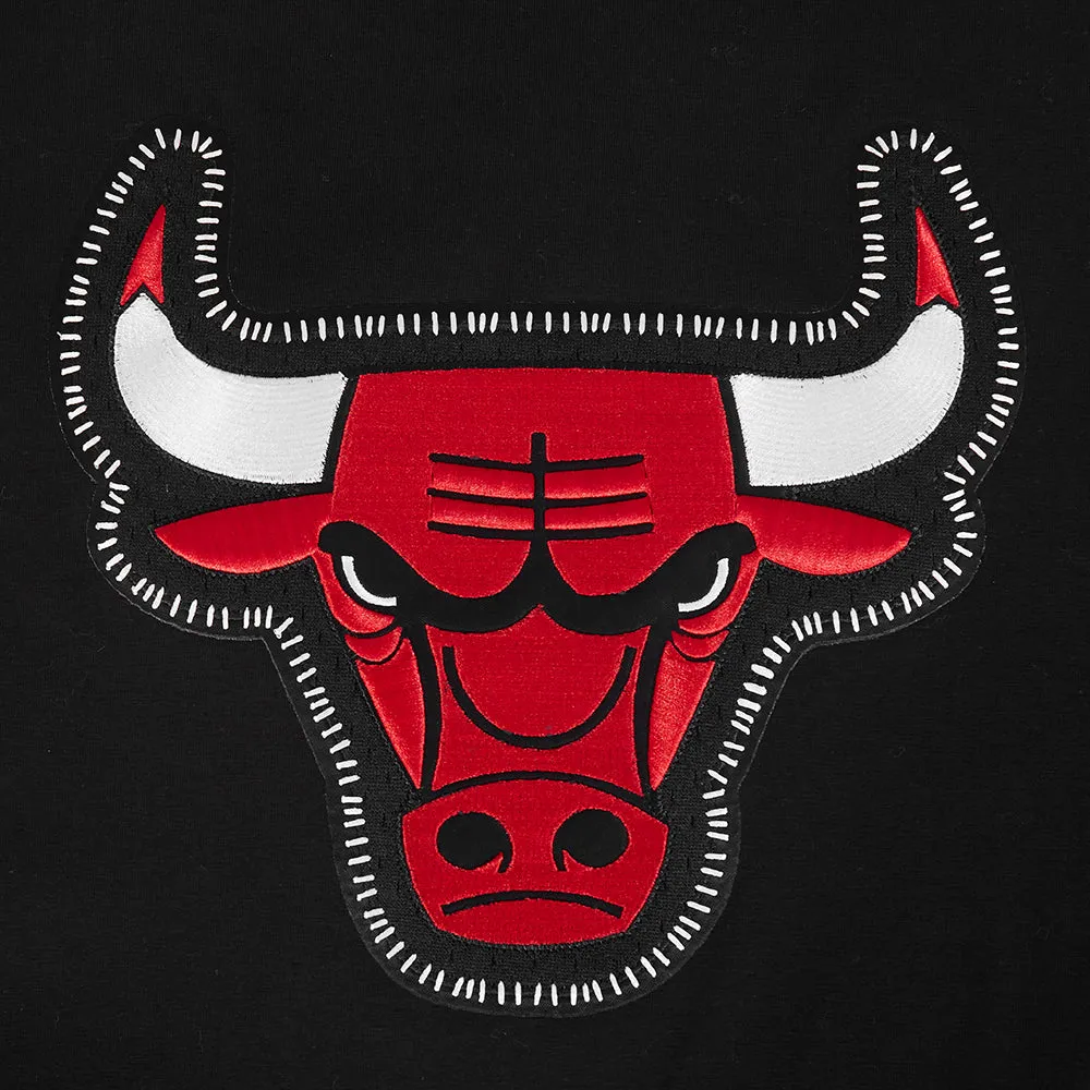 NBA CHICAGO BULLS DIY PICK STITCH MEN'S SINGLE JERSEY TEE (BLACK)