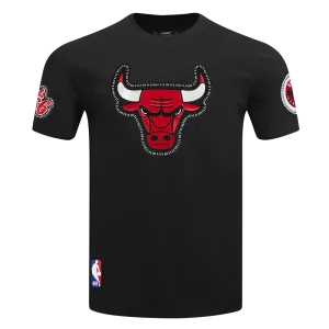 NBA CHICAGO BULLS DIY PICK STITCH MEN'S SINGLE JERSEY TEE (BLACK)
