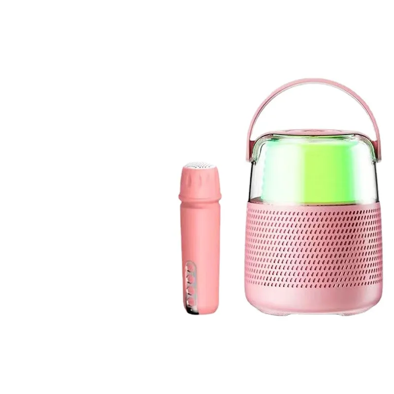 New Outdoor Bluetooth Audio with Microphone Home Karaoke Portable Speaker Mini Portable Subwoofer