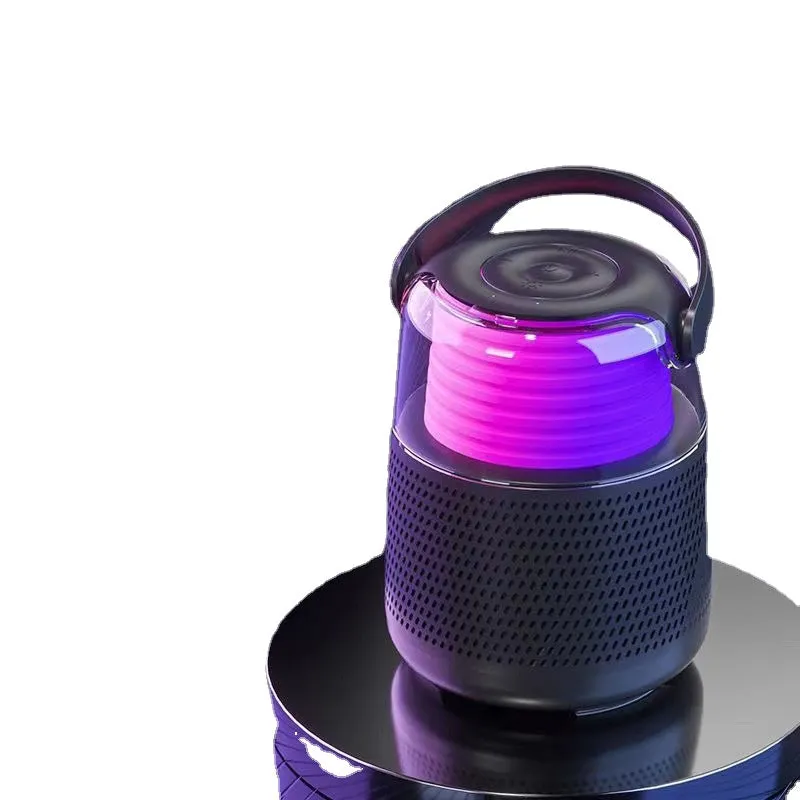 New Outdoor Bluetooth Audio with Microphone Home Karaoke Portable Speaker Mini Portable Subwoofer